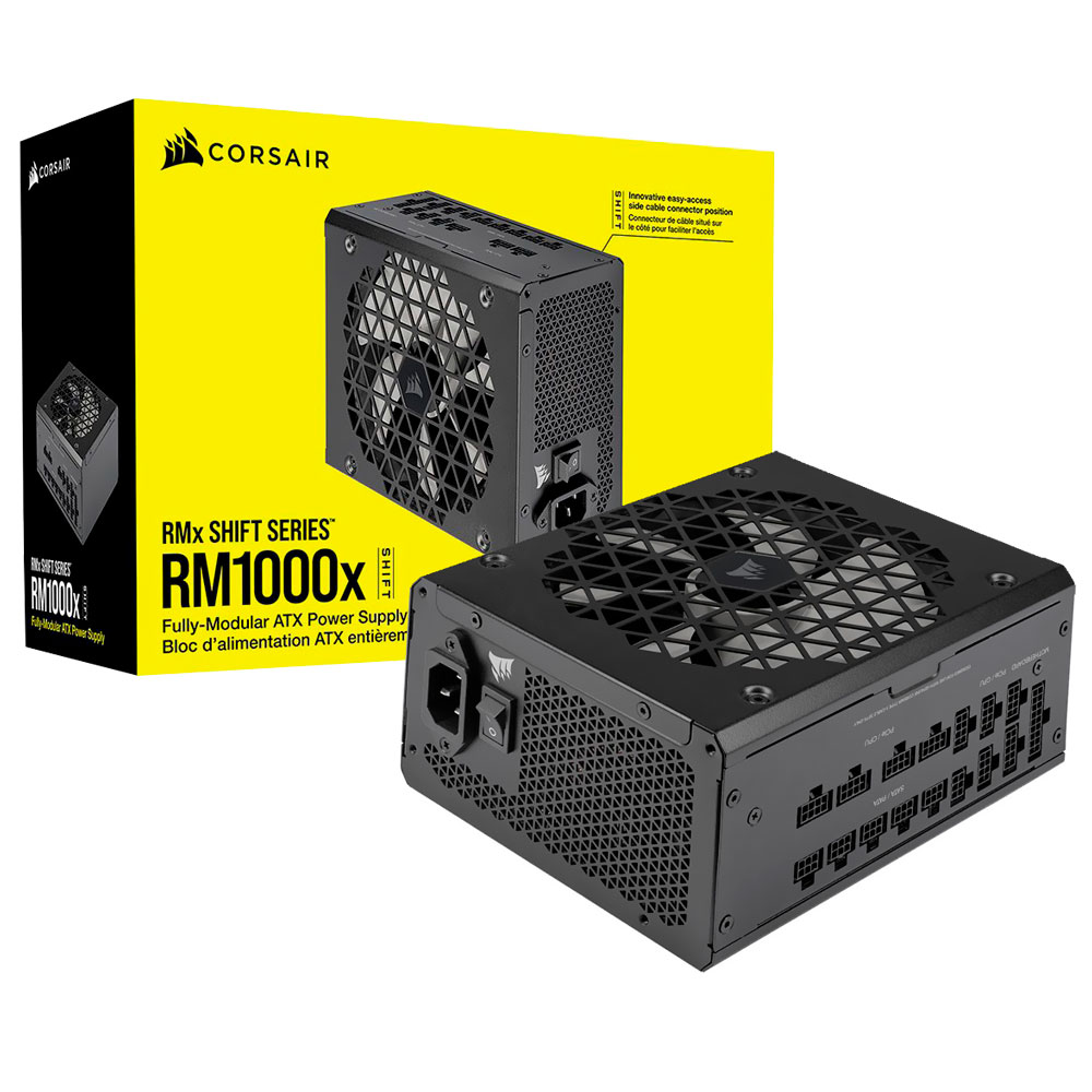 Fonte de Alimentação Corsair RM1000X Shift 1000W ATX / Modular / 80 Plus Gold - CP-9020253-NA