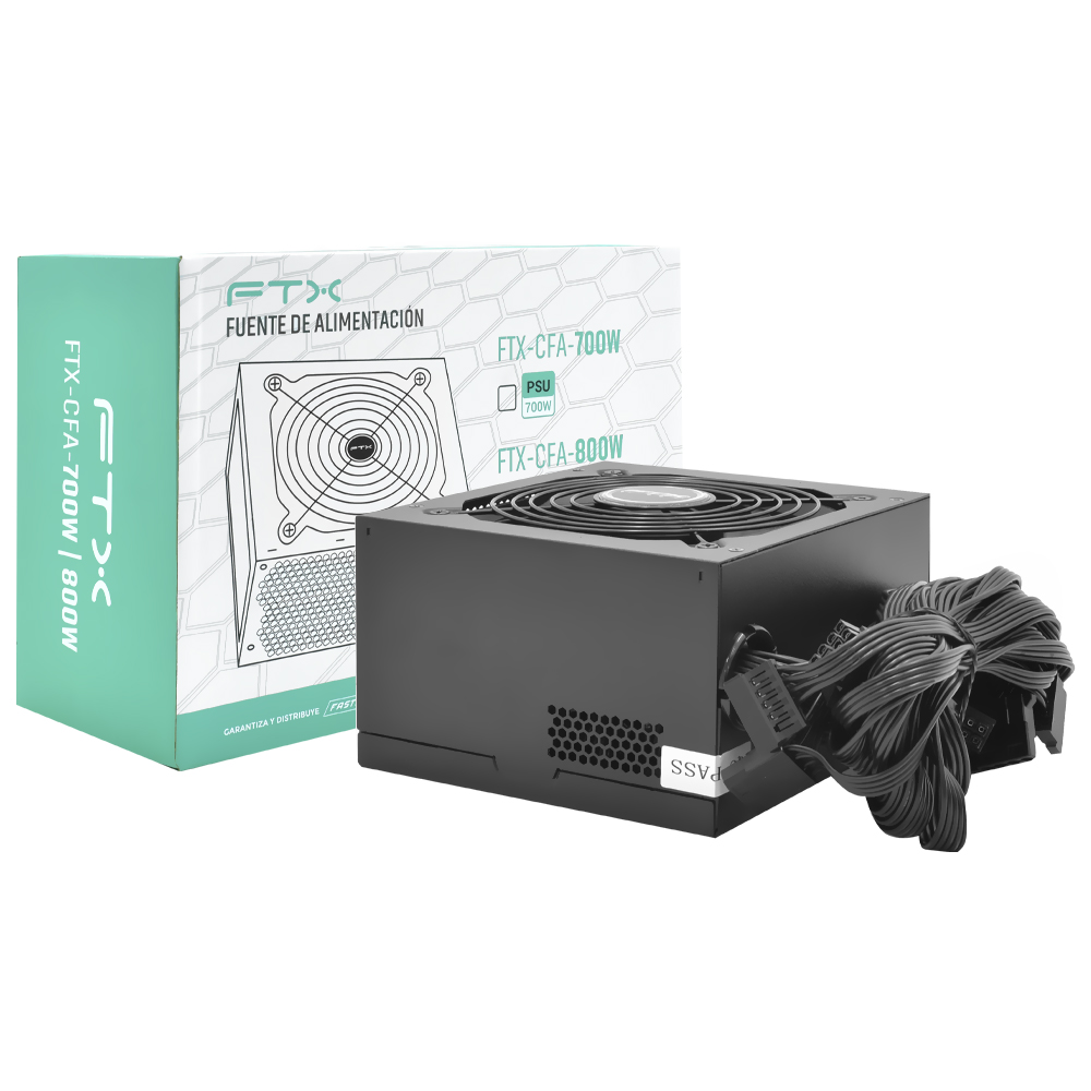 Fonte de Alimentação FTX FTX-CFA-800W 800W ATX / Não Modular