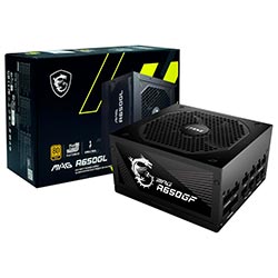 Fonte de Alimentação MSI MPG A650GL 650W ATX / Modular / 80 Plus Gold