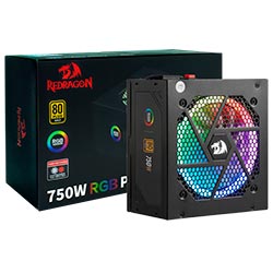 Fonte de Alimentação Redragon GC-PS006-1 750W ATX / Modular / 80 Plus Gold / RGB