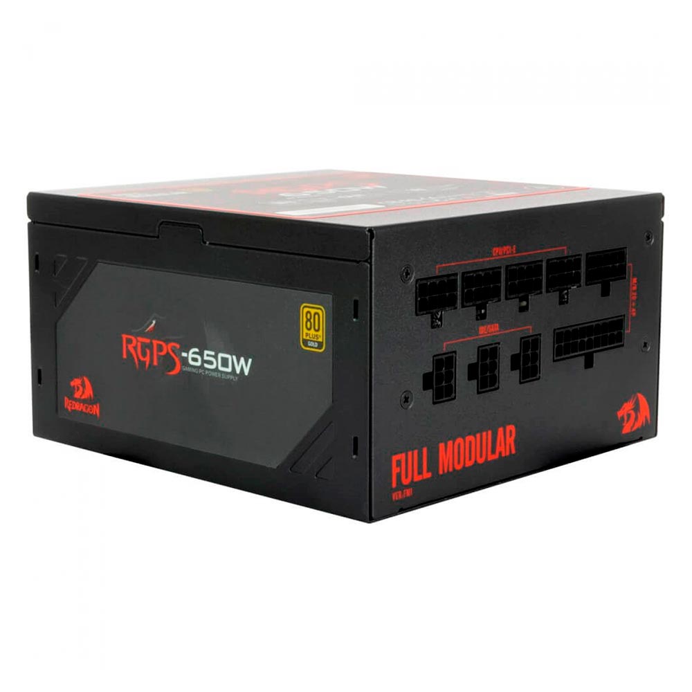 Fonte de Alimentação Redragon GC-PS008 650W ATX / Modular / 80 Plus Gold