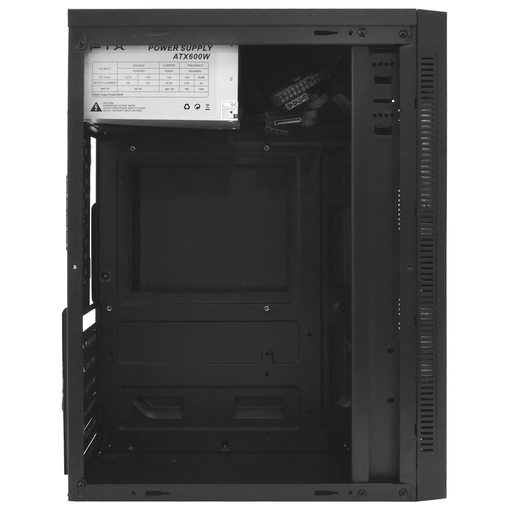 Gabinete FTX FTXC7 600W / Mouse / Teclado Espanhol / Speaker - Preto