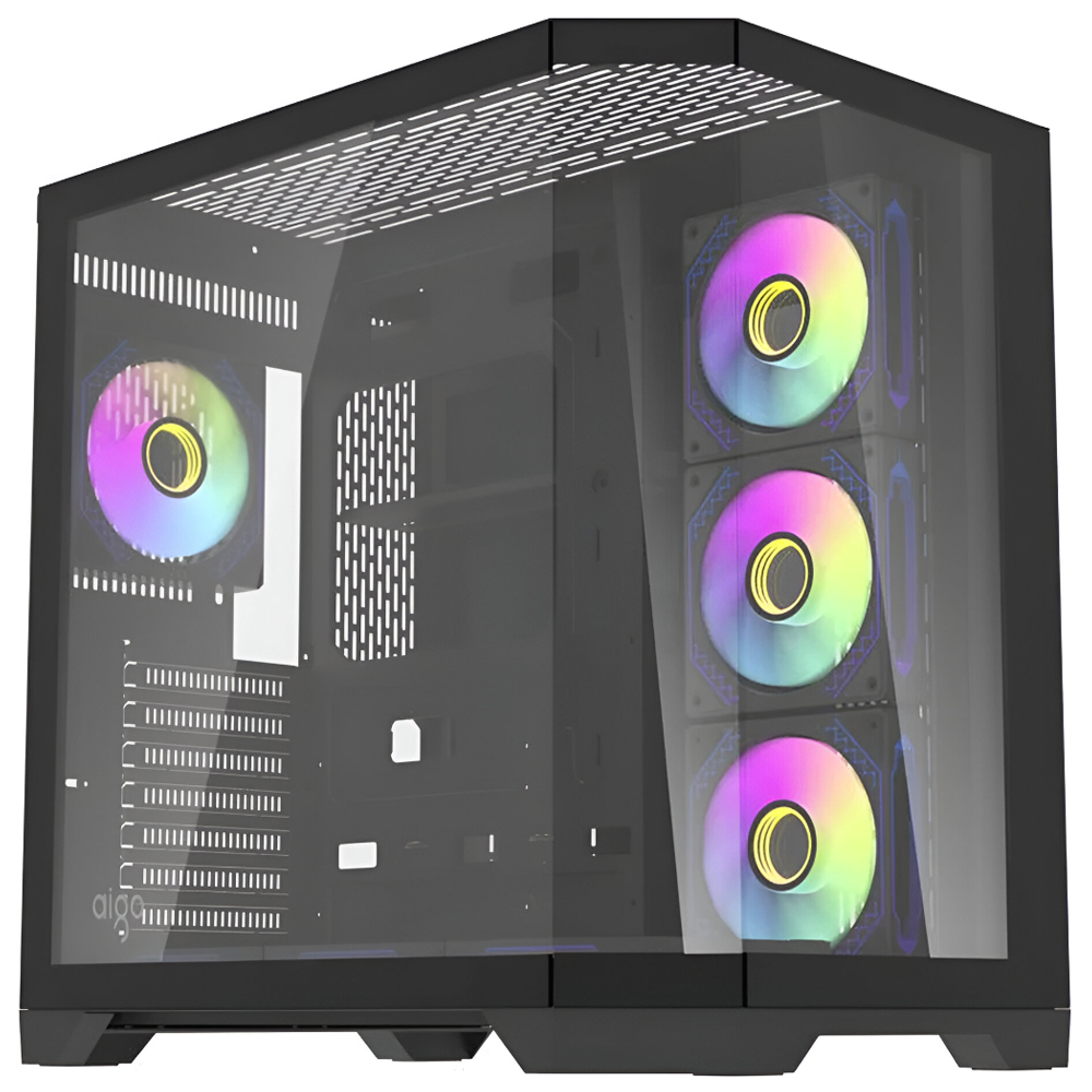 Gabinete Gamer Aigo FT418 Pro Mid Tower / 7 Cooler - Preto