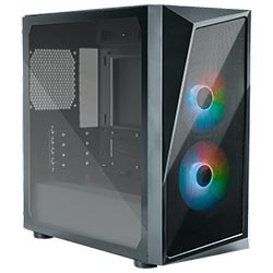 Gabinete Gamer Cooler Master CMP 320 Mid Tower / 2 Cooler / ARGB - Preto (CP320-KGNN-S00)