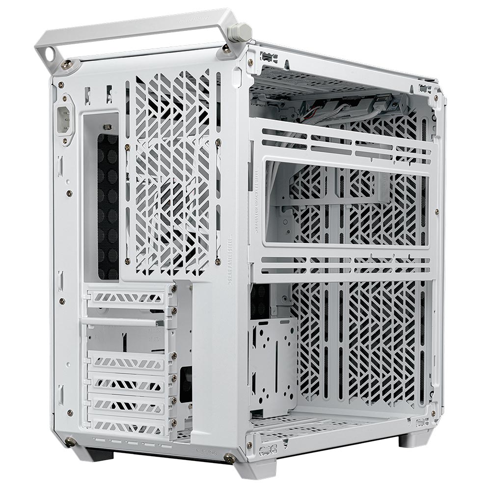 Gabinete Gamer Cooler Master Flatpack Macaron QUBE500 Mid Tower / 1 Cooler / ARGB - Branco (Q500-DGNN-S00)