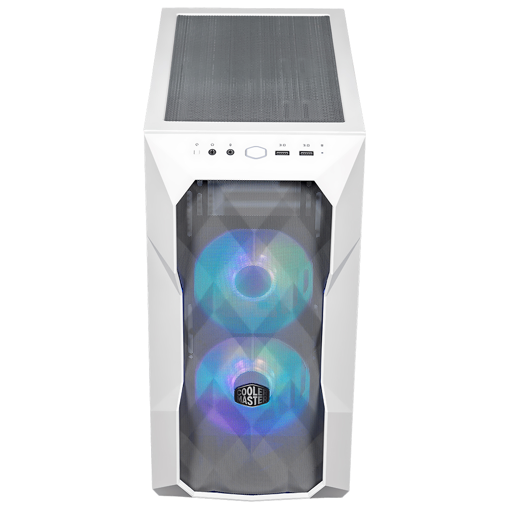 Gabinete Gamer Cooler Master MasterBox TD300 Mesh RGB / 2 Cooler - Branco (TD300-WGNN-S00)