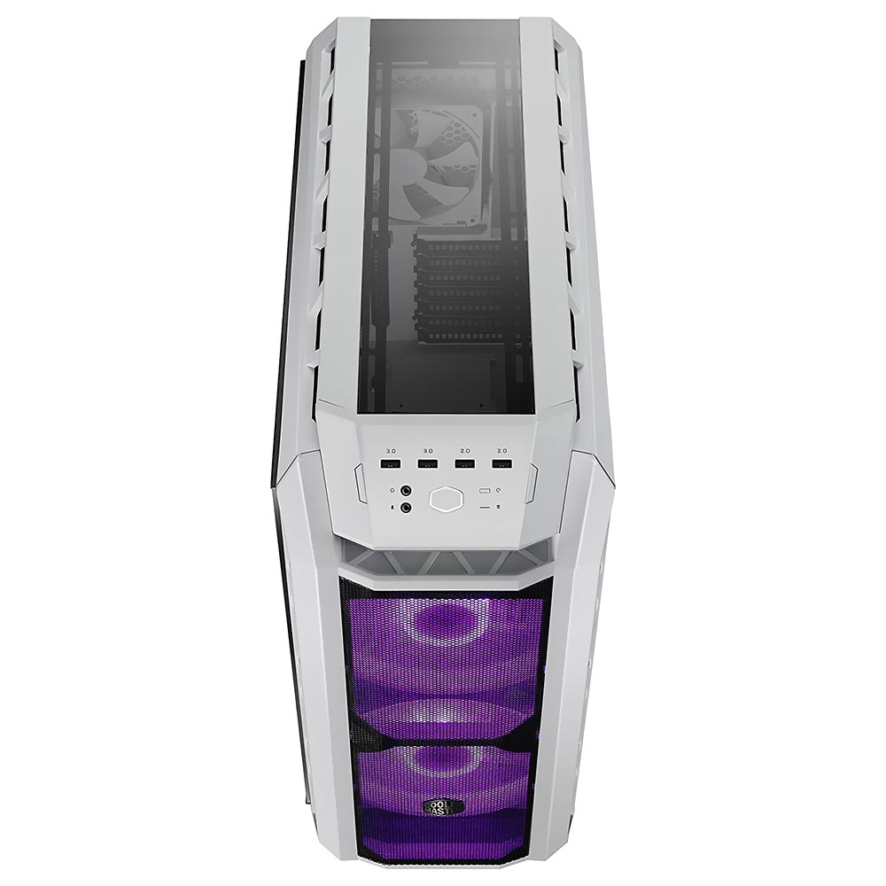 Gabinete Gamer Cooler Master MasterCase H500P Mesh ARGB Mid Tower / 2 Cooler - Branco