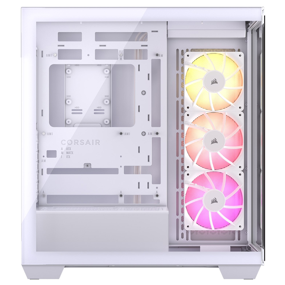 Gabinete Gamer Corsair 3500 Series CC-9011279-WW Mid Tower / 3 Cooler / ARGB - Branco