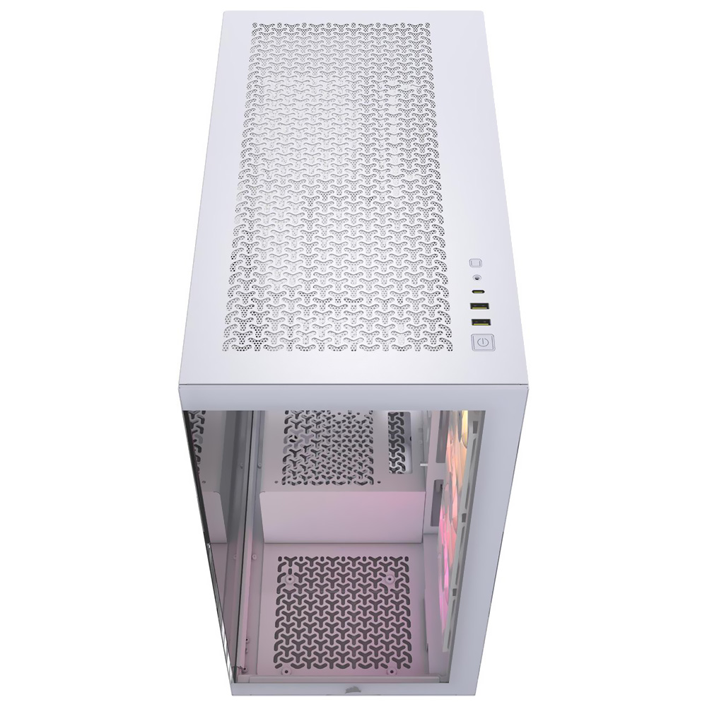 Gabinete Gamer Corsair 3500 Series CC-9011279-WW Mid Tower / 3 Cooler / ARGB - Branco