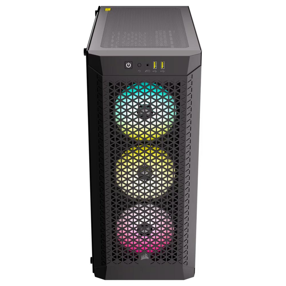 Gabinete Gamer Corsair 480T Airflow CC-9011272-WW Mid Tower / 3 Cooler / RGB - Preto