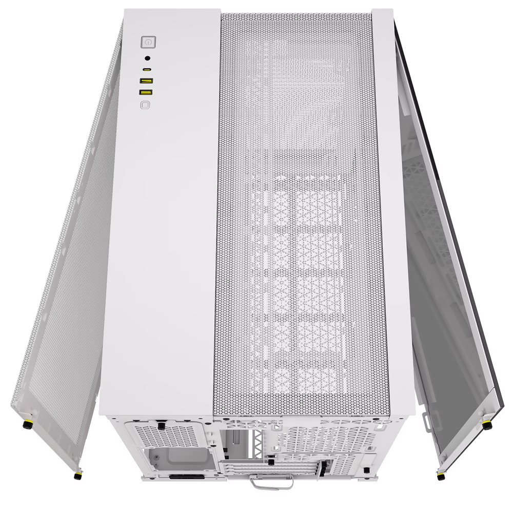 Gabinete Gamer Corsair CC-9011264-WW 2500 Series AirFlow Mid Tower - Branco