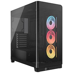 Gabinete Gamer Corsair CC-9011314-WW Frame 4500X RS-R Mid Tower / 3 Cooler / ARGB - Preto