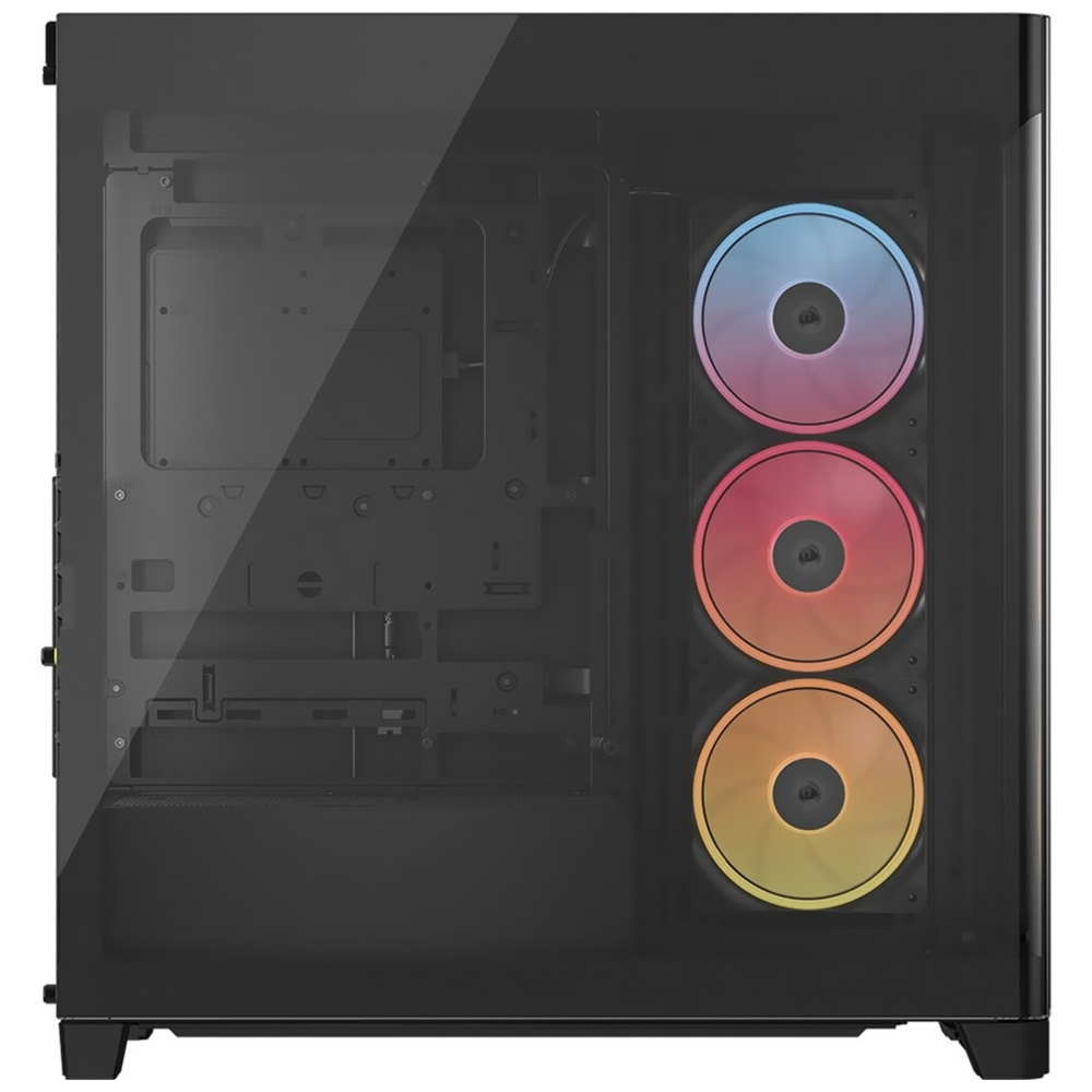 Gabinete Gamer Corsair CC-9011314-WW Frame 4500X RS-R Mid Tower / 3 Cooler / ARGB - Preto