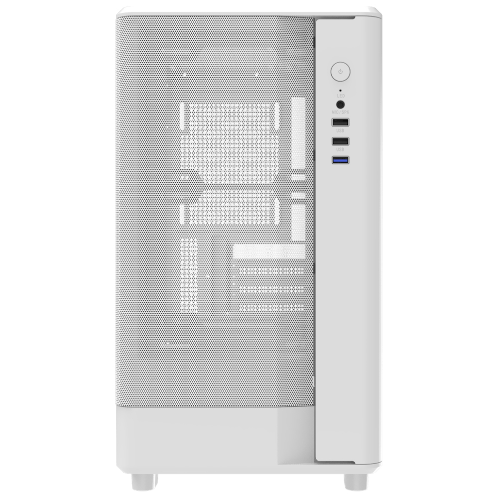 Gabinete Gamer DarkFlash DB330M Mesh M-ATX - Branco