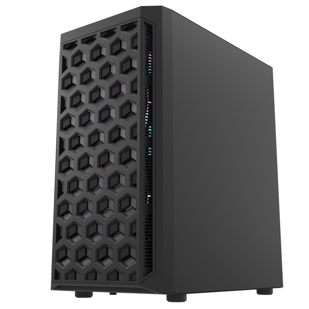 Gabinete Gamer DarkFlash DK300M Micro ATX / 3 Cooler - Preto