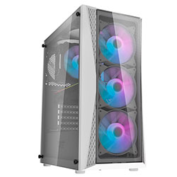 Gabinete Gamer darkFlash DK352 Plus E-ATX / 4 Cooler / RGB - Branco