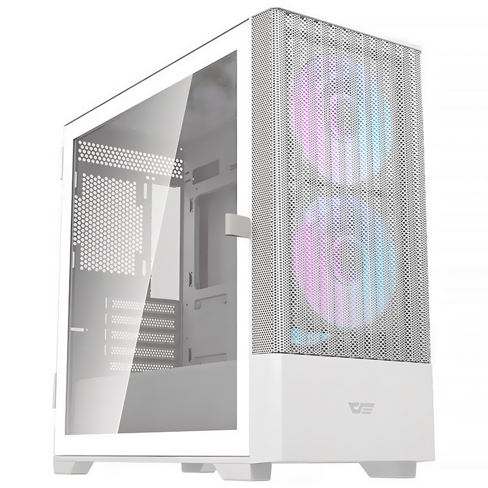 Gabinete Gamer darkFlash DK415M M-ATX / 2 Cooler / ARGB - Branco