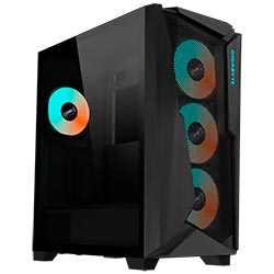 Gabinete Gamer Gigabyte GB-AC301G E-ATX / 4 Cooler / ARGB - Preto