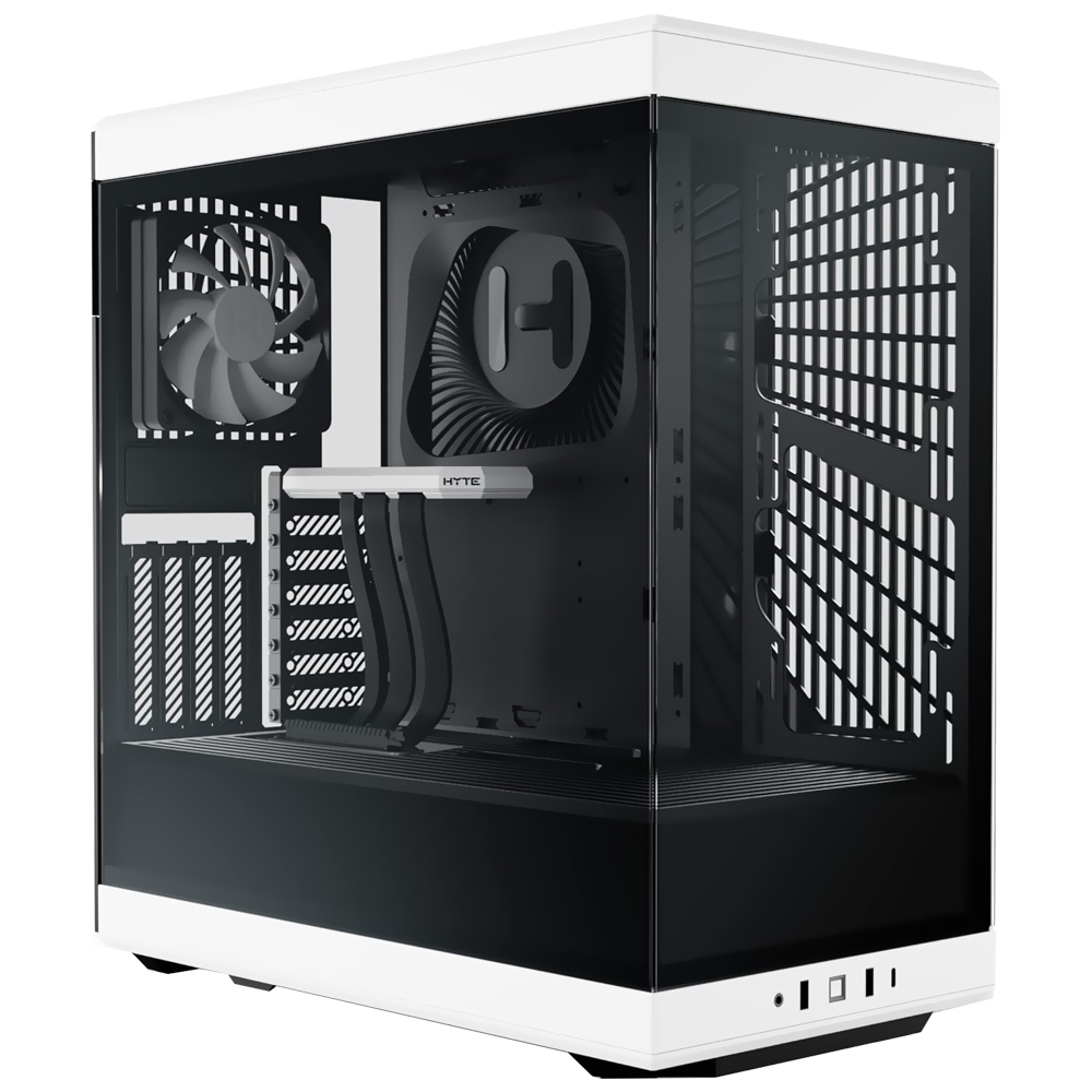 Gabinete Gamer HYTE Y40 ATX / 2 Cooler - Preto / Branco (CS-HYTE-Y40-BW)