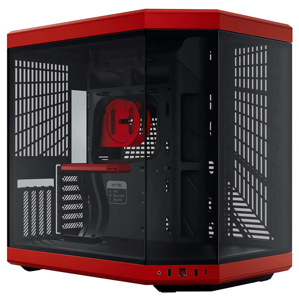 Gabinete Gamer HYTE Y70 ATX - Preto / Vermelho (CS-HYTE-Y70-BR)