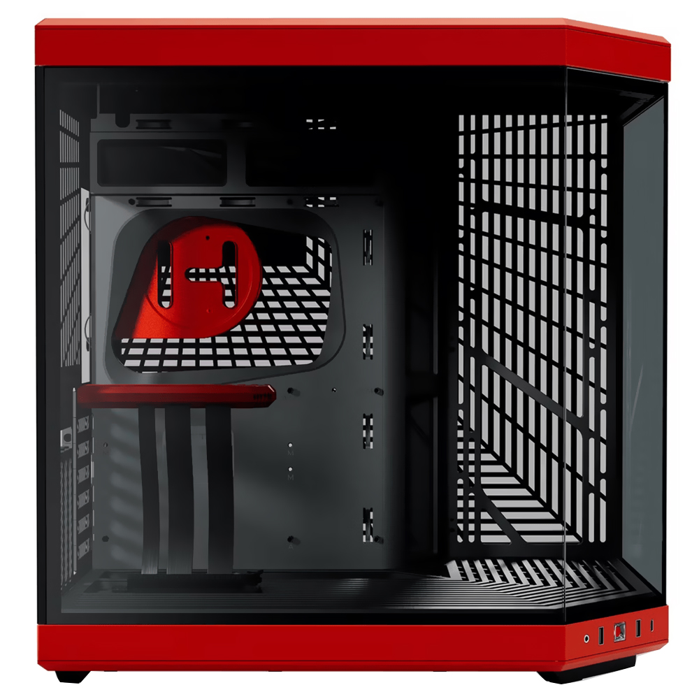 Gabinete Gamer HYTE Y70 ATX - Preto / Vermelho (CS-HYTE-Y70-BR)