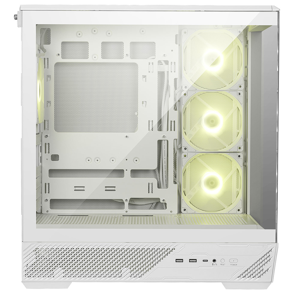 Gabinete Gamer MSI Mag Pano 130R PZ Mid Tower / 4 Cooler / ARGB - Branco