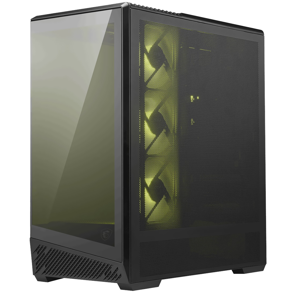 Gabinete Gamer MSI Mag Pano 130R PZ Mid Tower / 4 Cooler / ARGB - Preto