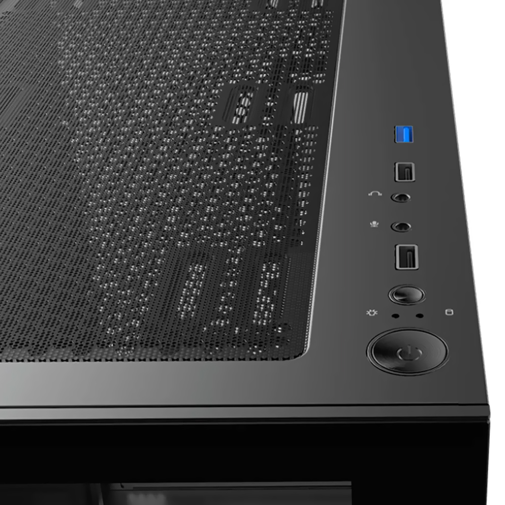 Gabinete Gamer MSI Mag Pano M110A Mid Tower / 3 Cooler / ARGB - Preto