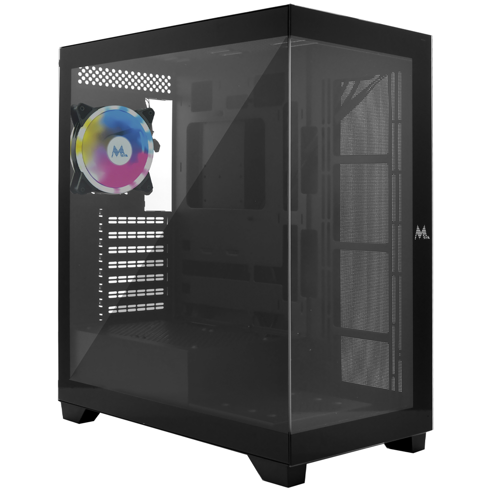 Gabinete Gamer Mtek MCG-DH80-B Mid Tower / 1 Cooler RGB - Preto