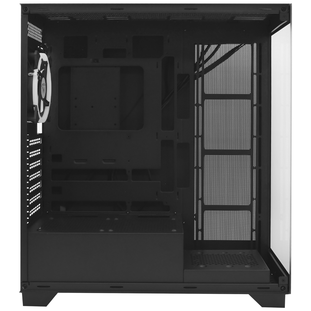 Gabinete Gamer Mtek MCG-DH80-B Mid Tower / 1 Cooler RGB - Preto