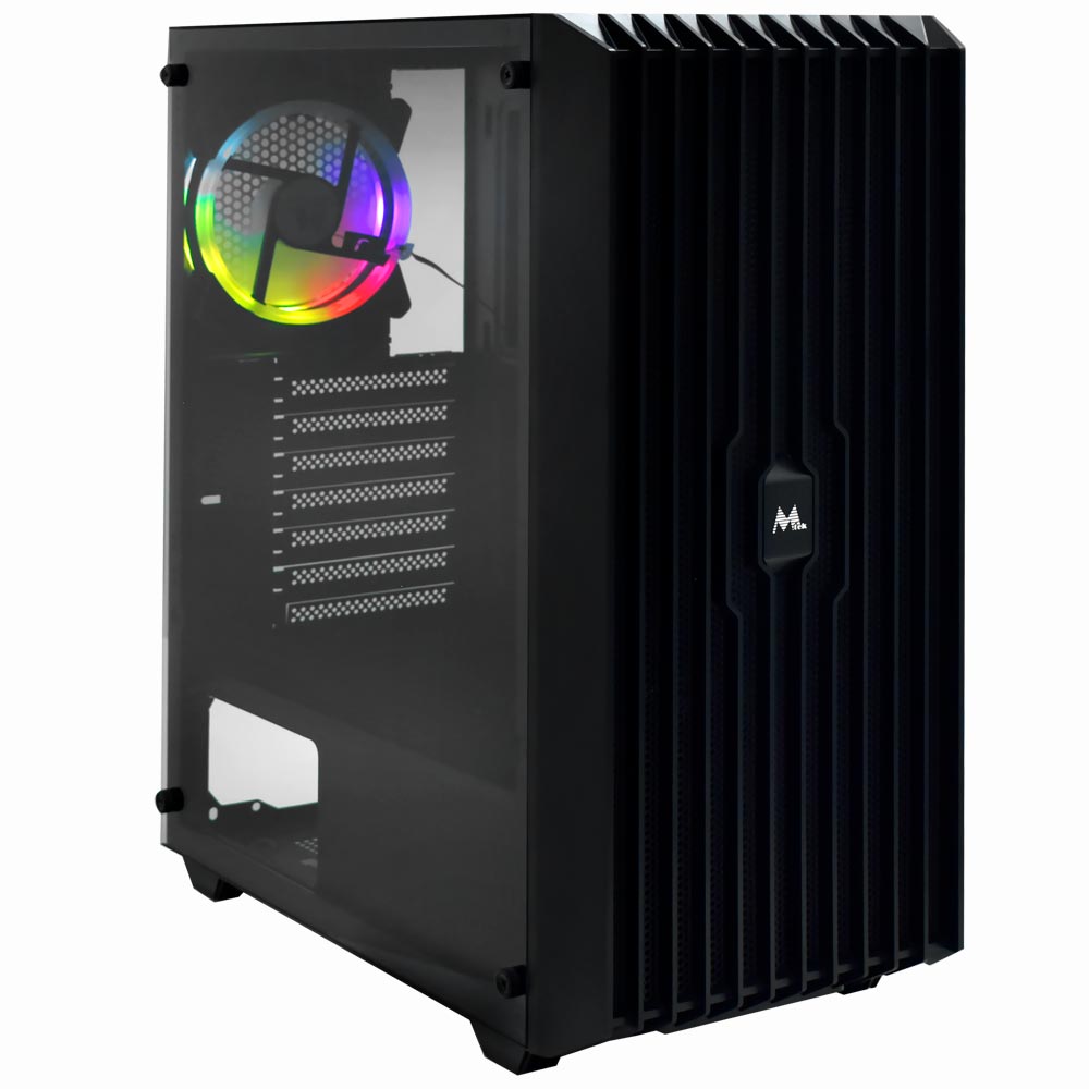 Gabinete Gamer Mtek MK2606 Mid Tower / 1 Cooler RGB - Preto