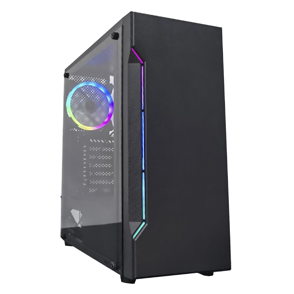 Gabinete Gamer Satellite 1101K ATX / 1 Cooler / RGB - Preto