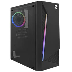 Gabinete Gamer Satellite 1102K ATX / 1 Cooler / RGB - Preto