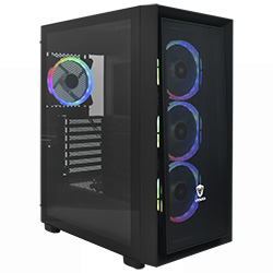 Gabinete Gamer Satellite K2401 E-ATX / 4 Cooler - Preto