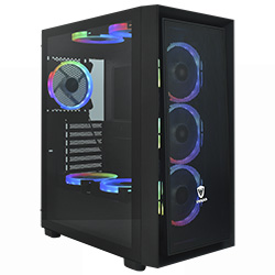 Gabinete Gamer Satellite K2801 E-ATX / 8 Cooler - Preto