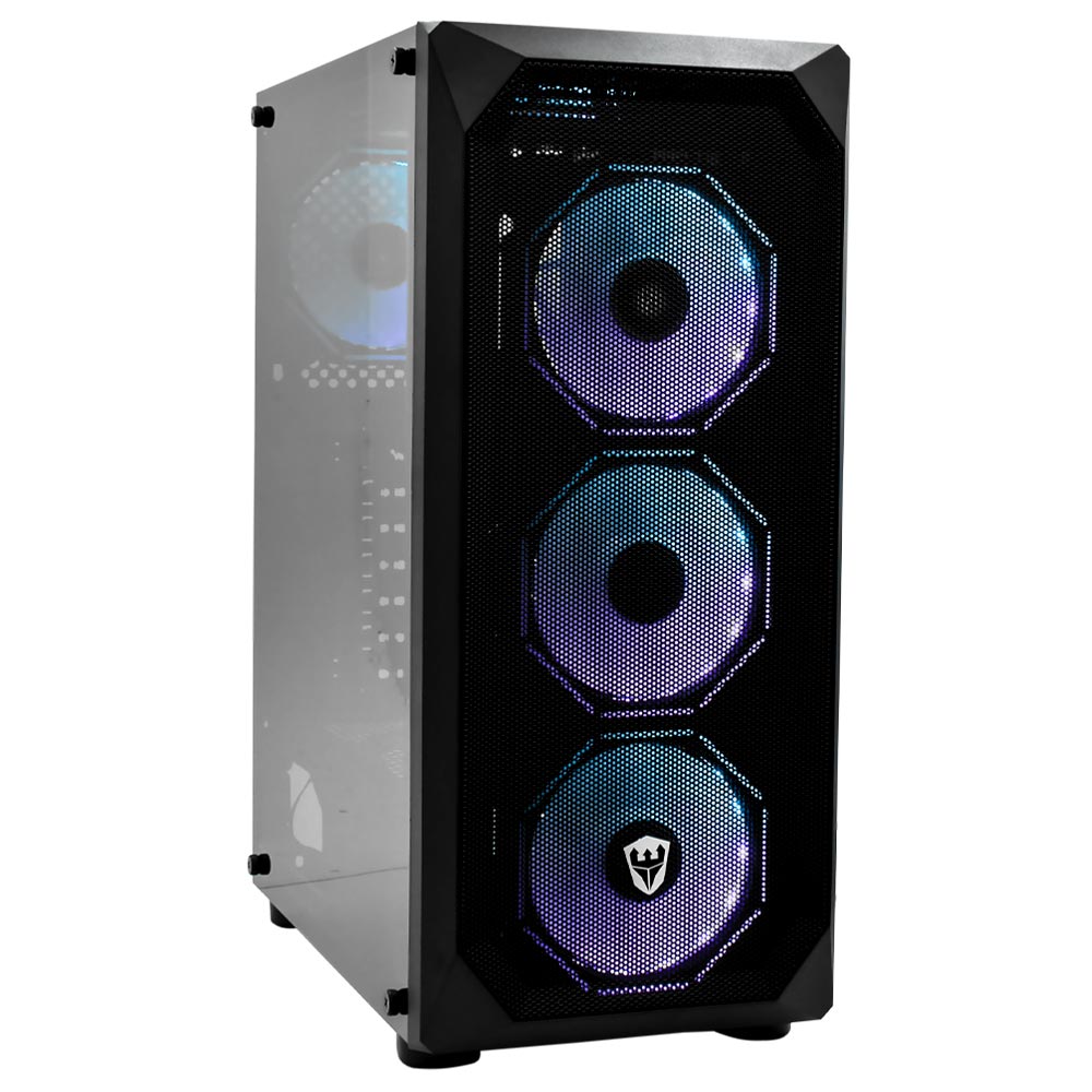 Gabinete Gamer Satellite K875 Mid Tower / 6 Cooler - Preto 