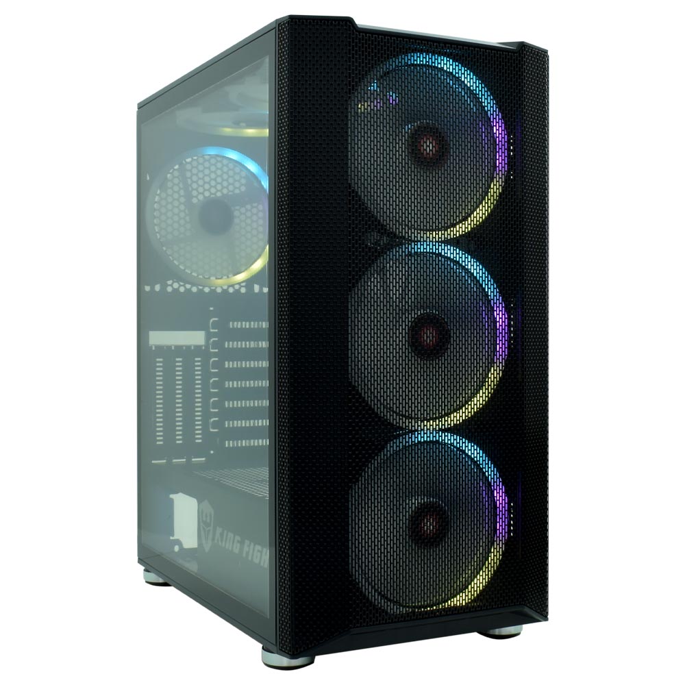 Gabinete Gamer Satellite K880 E-ATX / 6 Cooler / RGB - Preto