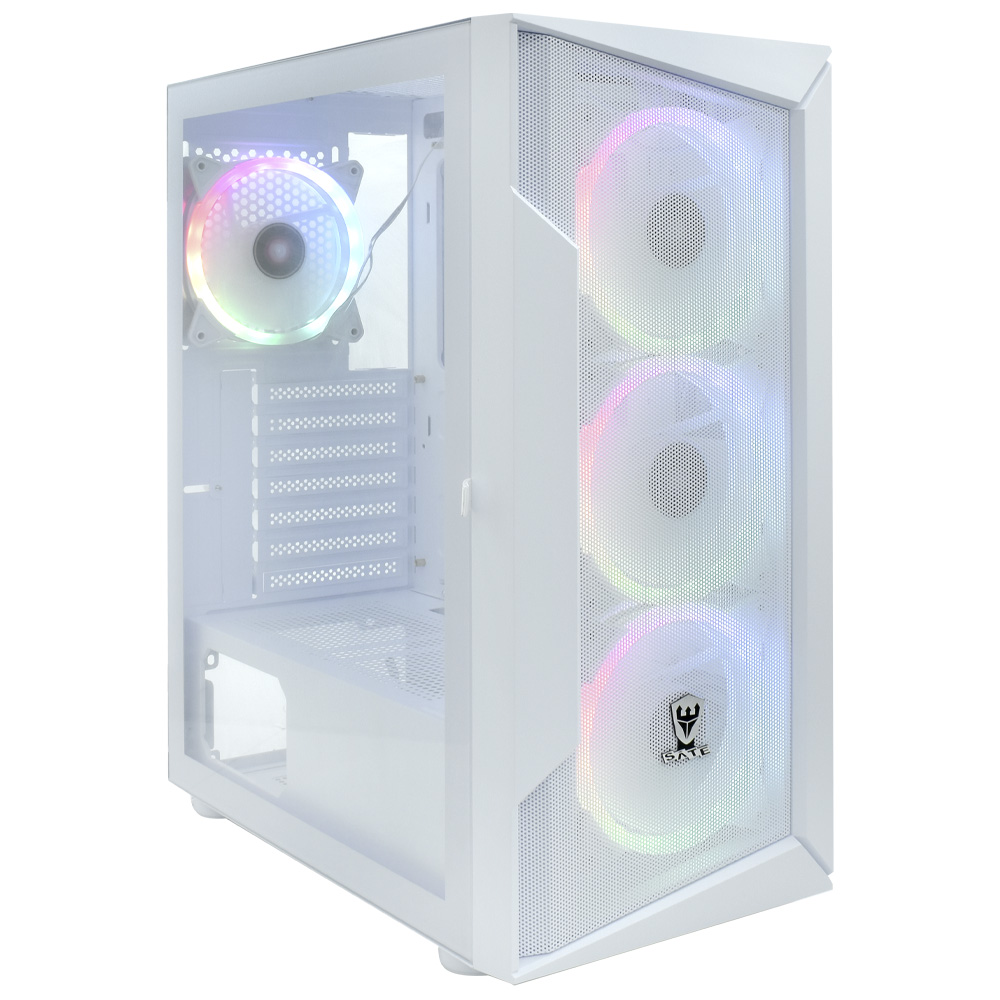 Gabinete Gamer Satellite K8872 ATX / 4 Cooler / ARGB - Branco