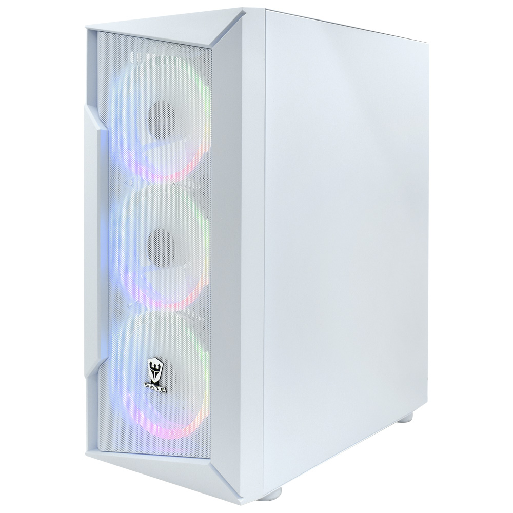 Gabinete Gamer Satellite K8872 ATX / 4 Cooler / ARGB - Branco