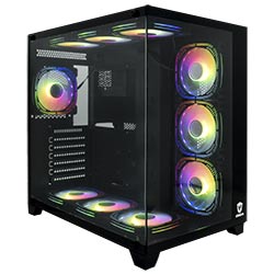 Gabinete Gamer Satellite K898 ATX / 10 Cooler - Preto