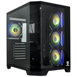 Gabinete Gamer Satellite K902 ATX / 4 Cooler / ARGB - Preto