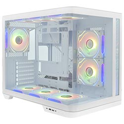 Gabinete Gamer Satellite K911 ATX / 9 Cooler / ARGB - Branco