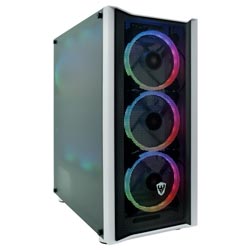 Gabinete Gamer Satellite Supreme Tower K382 / 8 Cooler - Branco / Preto