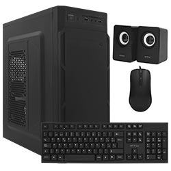 Gabinete Kit FTX 3135 Fonte 500W / Speaker / Mouse / Teclado Espanhol - Preto