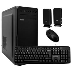 Gabinete Kit Satellite K701 Fonte 200W / Speaker / Mouse / Teclado espanhol - Preto 