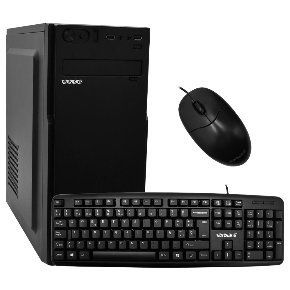 Gabinete Kit Satellite K702M Fonte 200W / Mouse / Teclado Espanhol - Preto