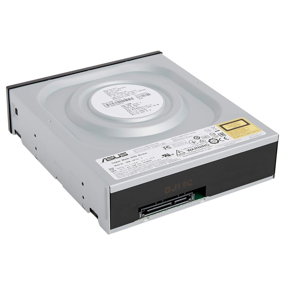 Gravador de DVD-R/RW Asus DRW-24F1MT 24X SATA OEM - Preto