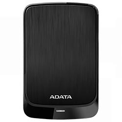 HD Externo ADATA 1TB Slim 2.5" AHV320-1TU31-CBK - Preto 
