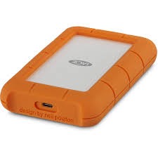 HD Externo de 1TB Lacie Rugged STFR1000800 - 2.5" - Prata