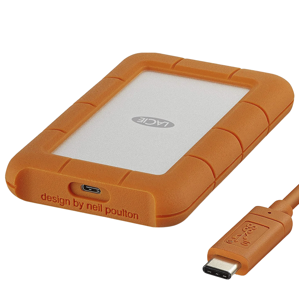 HD Externo Lacie 1TB Rugged 2.5" STFR1000800 - Prata